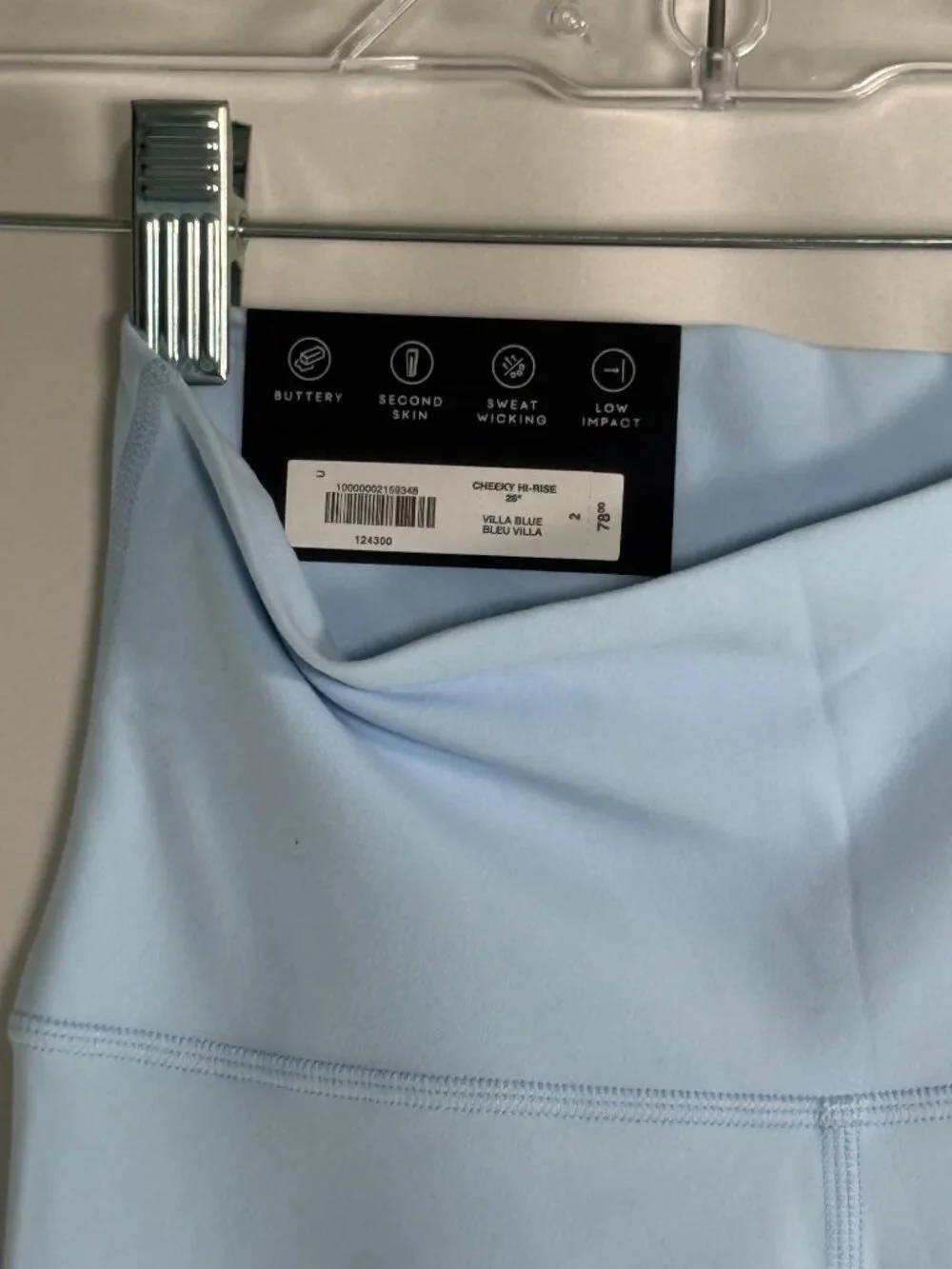 Aritzia New with Tags Cheeky Infinite High Rise Legging Villa Blue Sz 2 MSRP $78 - Picture 8 of 8